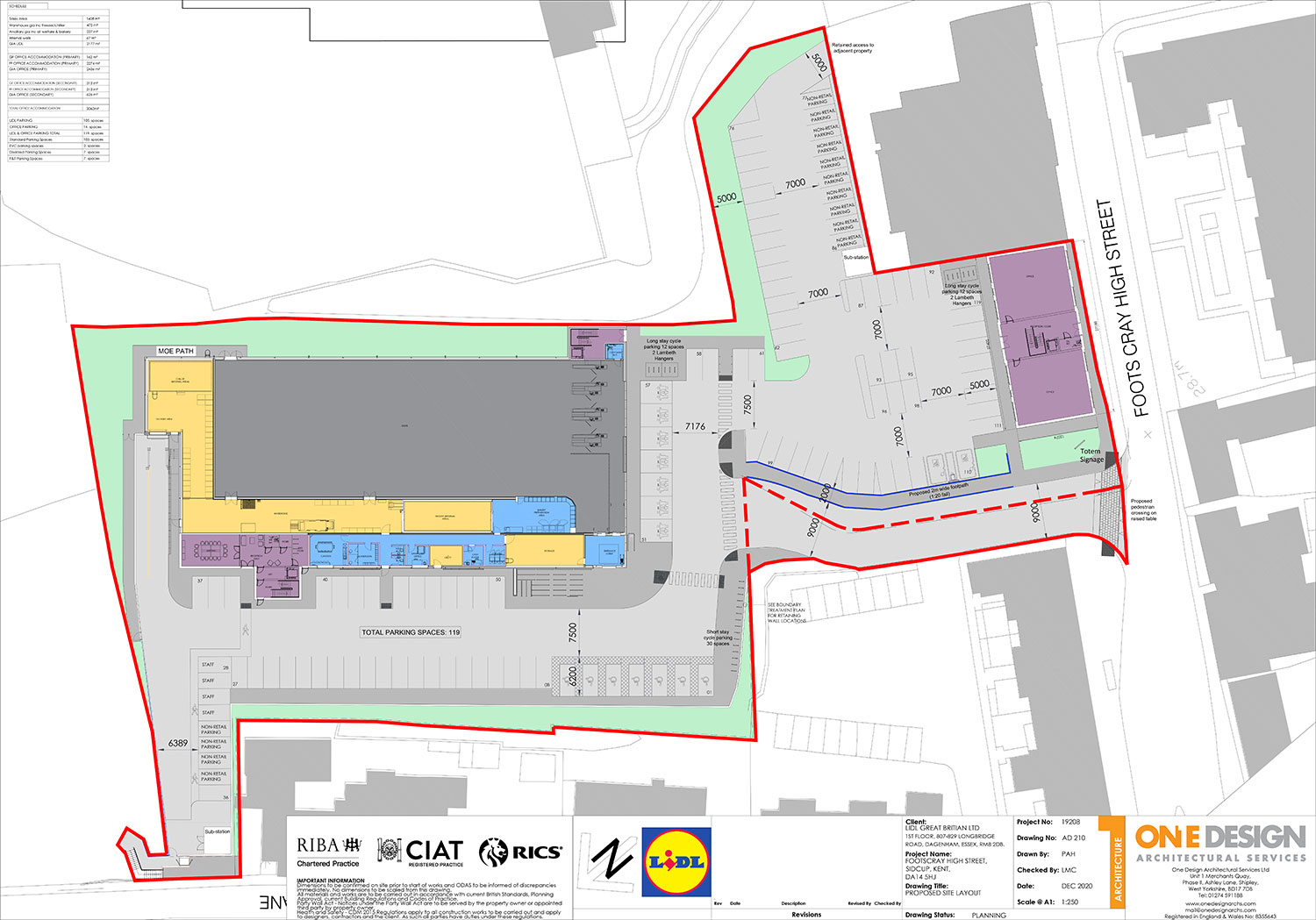 Lidl Foots Cray – Proposed Site Plan Lidl Foots Cray – Proposed Site Plan